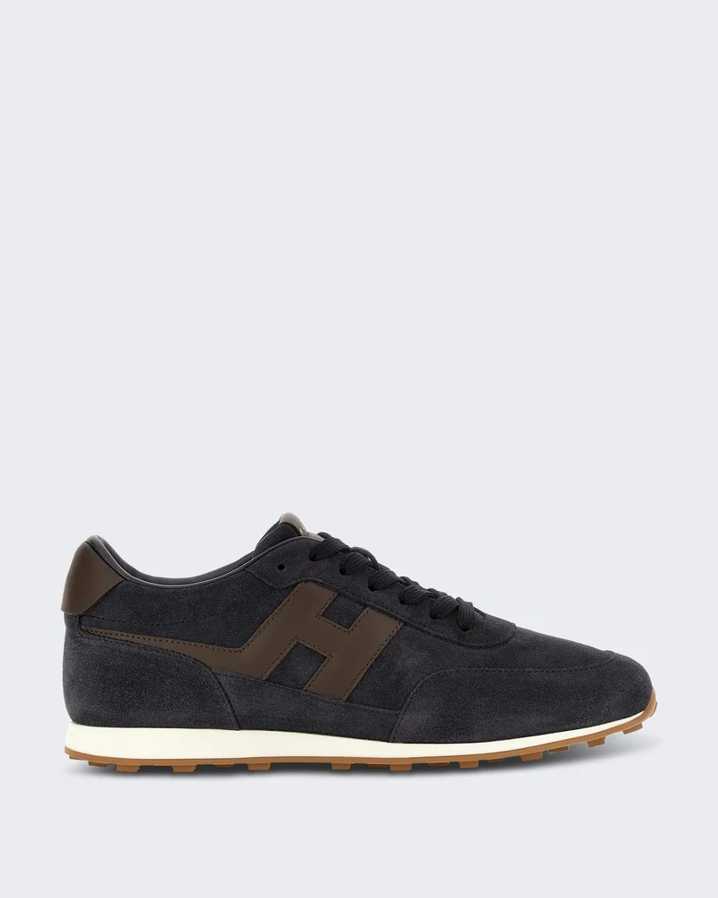 Heren H699 Veterschoener met H-logo detail Bruin