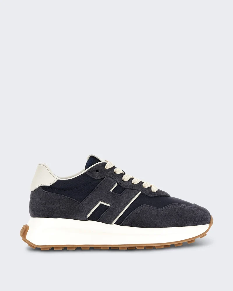Dames H641 Veterschoener met H-detail Blauw