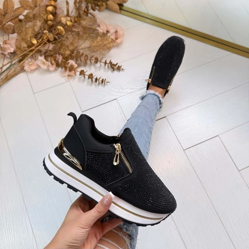 SPARKLING SNEAKER 21-Q119 - BLACK