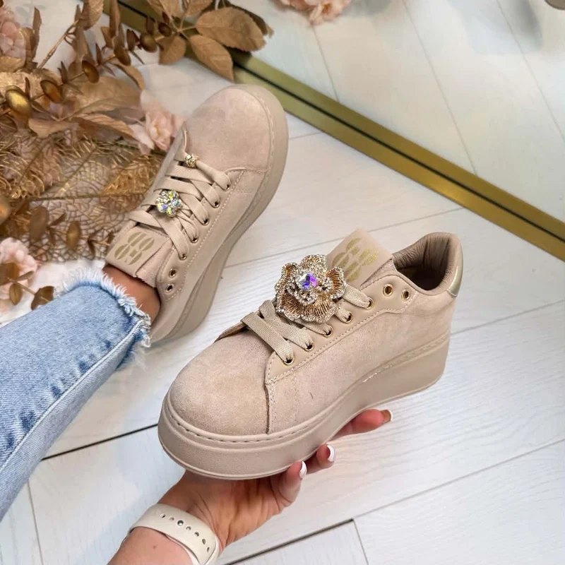 FLOWER SNEAKER R150 - KHAKI