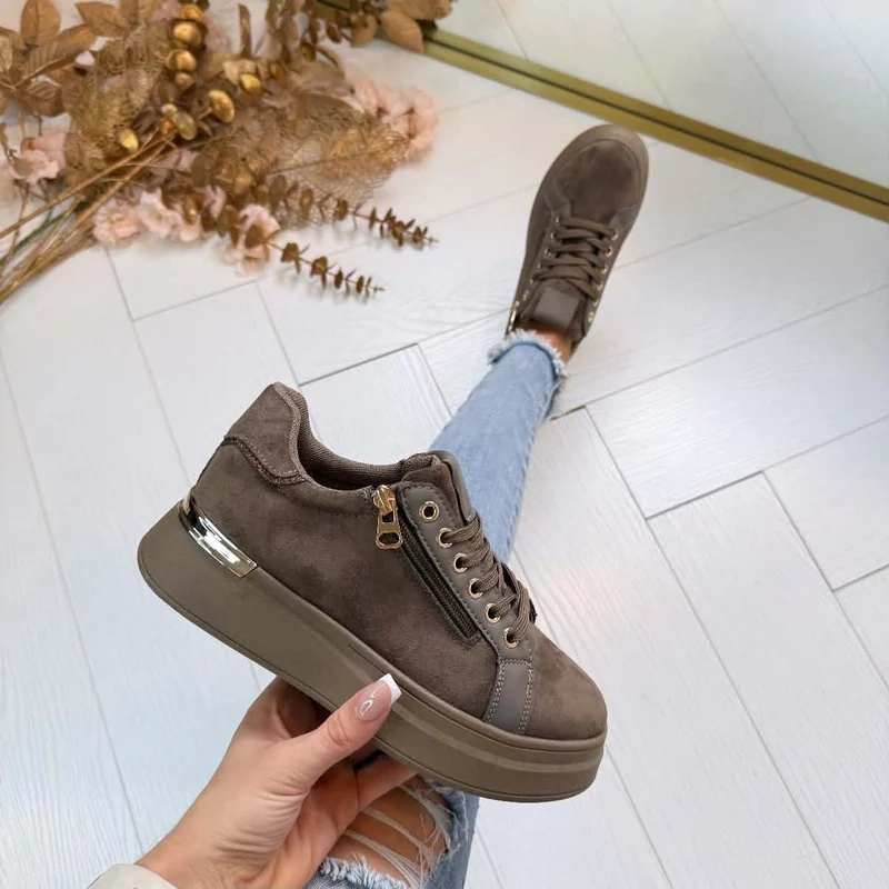 ZIP SNEAKER EV-566 - SAND
