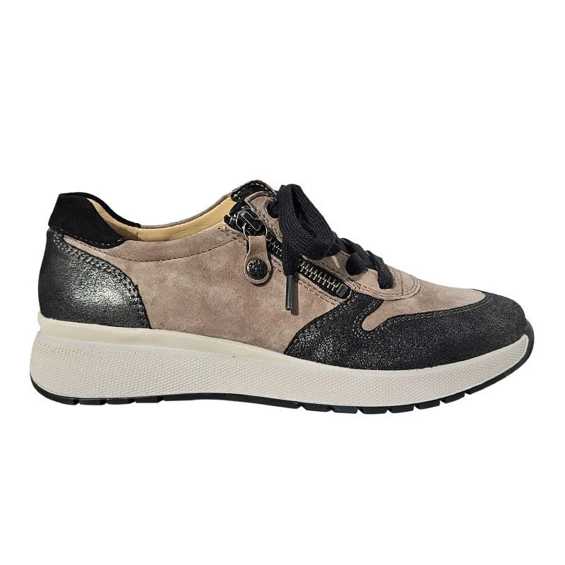 Sportieve sneaker - Beige/Zwart