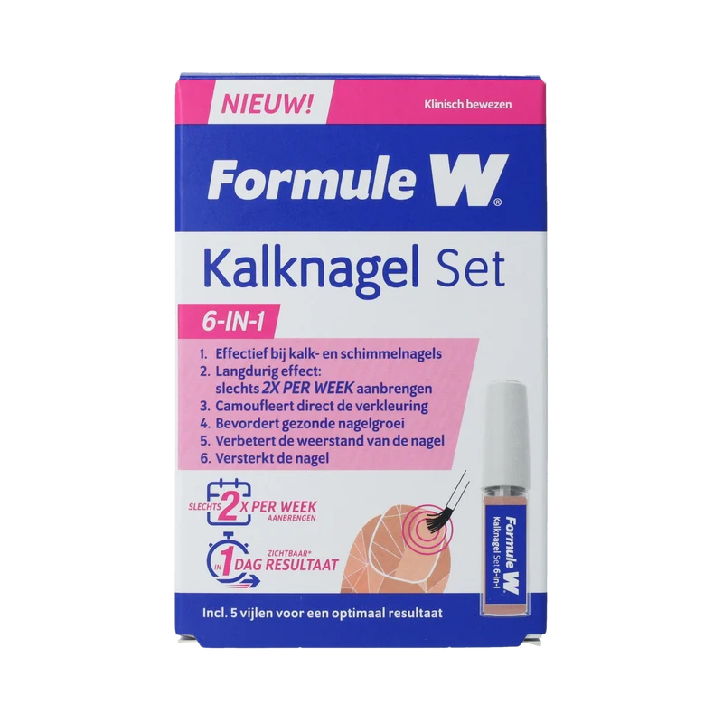 Formule W Kalknagel set 6-in-1 1.00 Set
