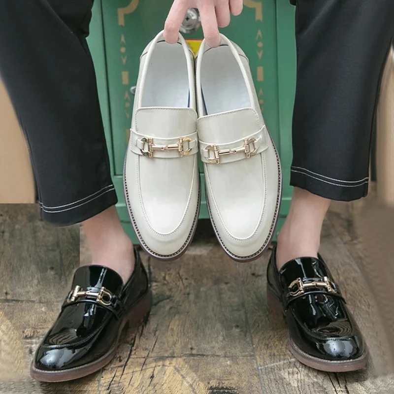 Flats Prom Homecoming Schoenen Leren Schoenen Voor Heren