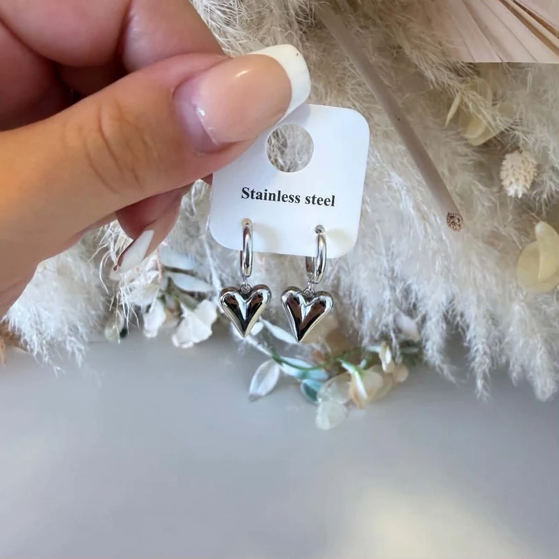 NEW HEARTS EARRING EH413 - SILVER