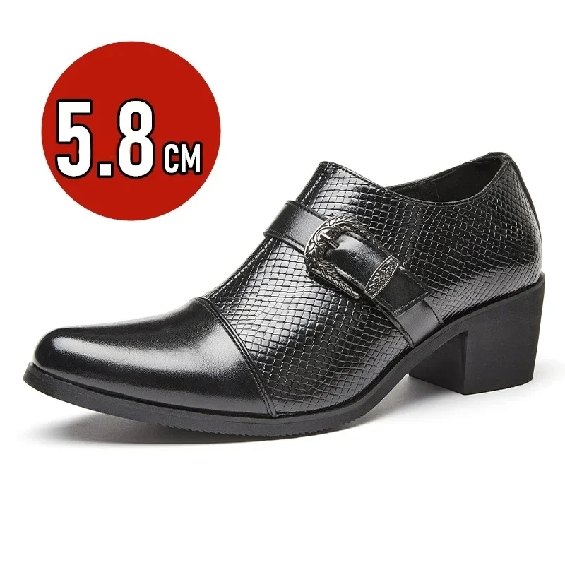 Mode Vintage Hoge Hak Verhoogde Oxfords Puntige Teen