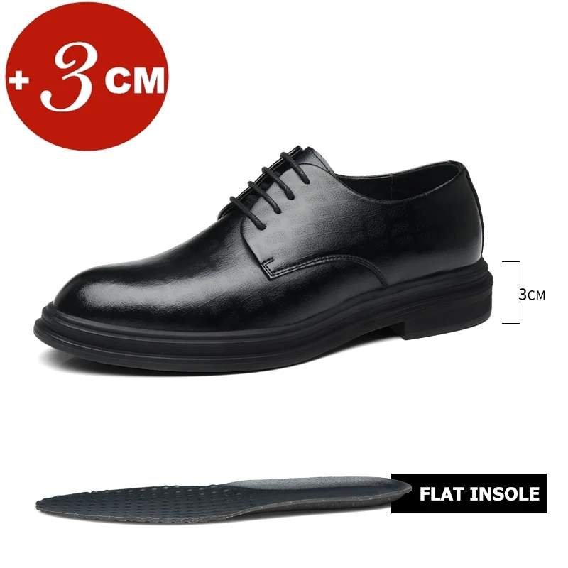 Zomerse liftschoenen Klassieke zakelijke herenschoenen