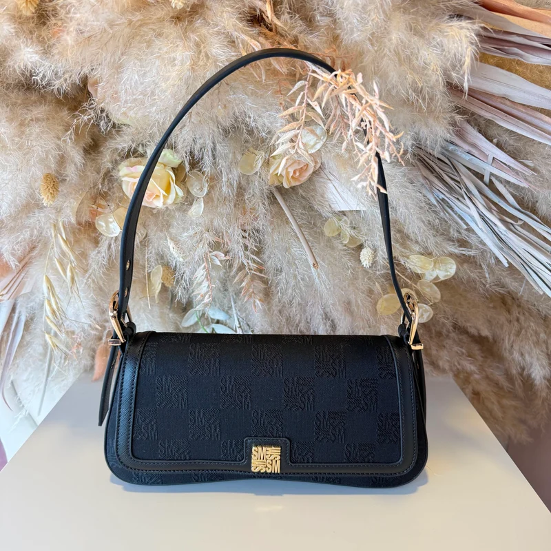 STEVE MADDEN BTWANG-14 BAG 2603 - BLACK/GOLD