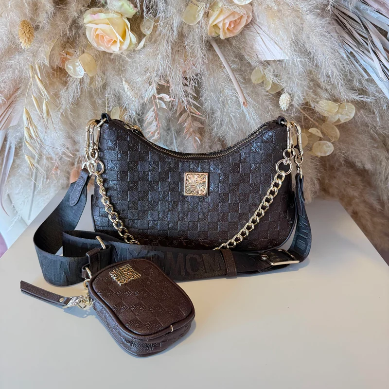 STEVE MADDEN BBAMBI BAG 2565 - BRN/GLD