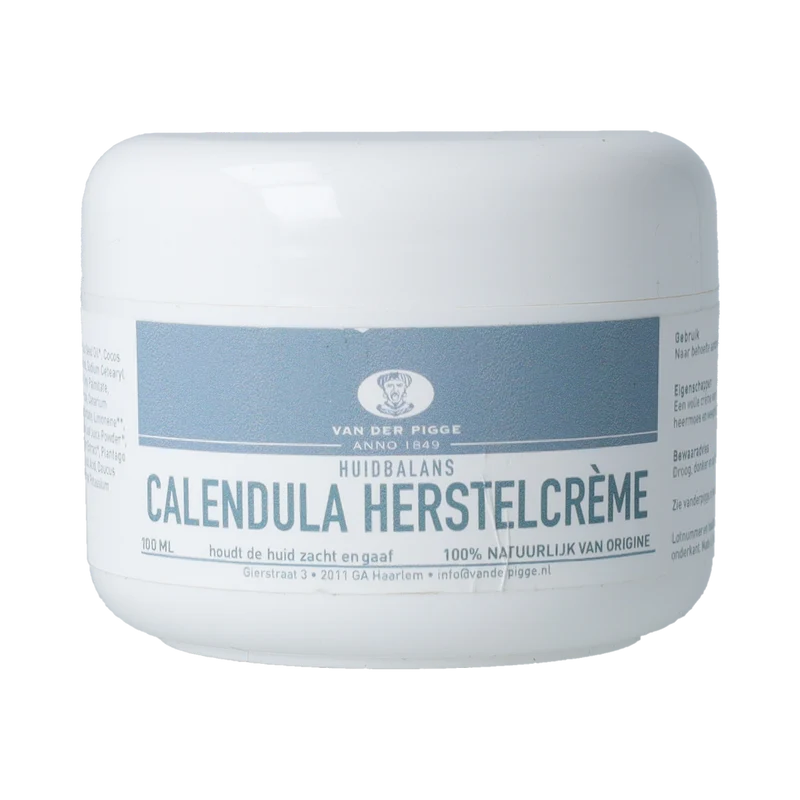 van der Pigge Huidbalans calendula herstel creme 100.00 Milliliter