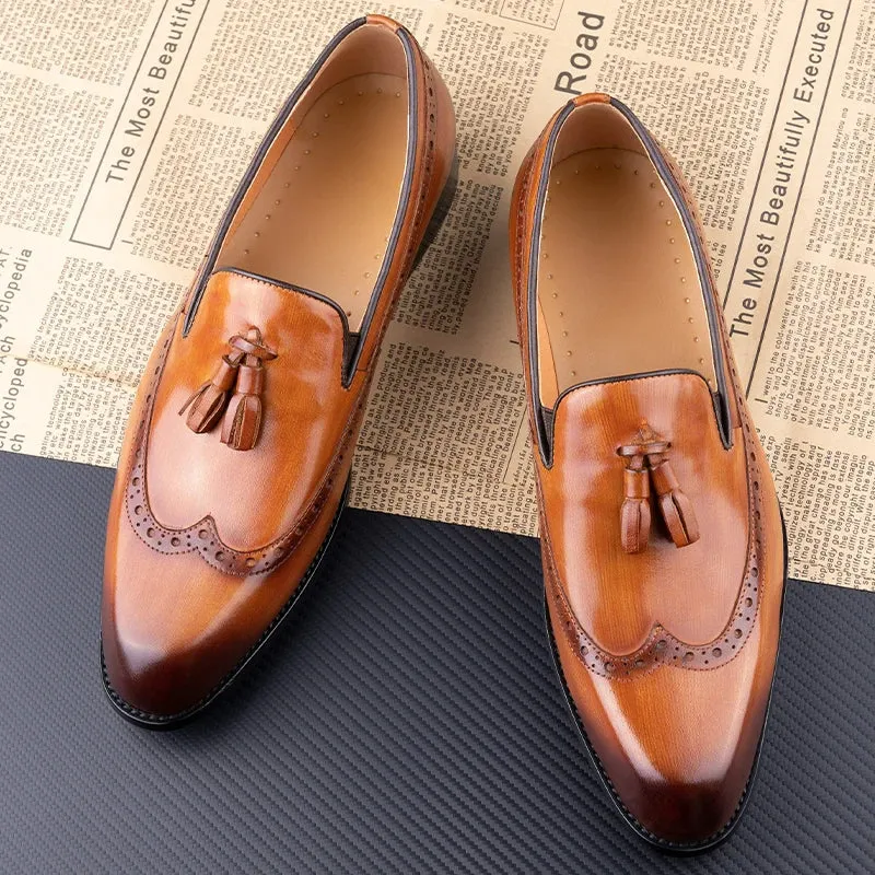 Formele bruiloft, zakelijke heren loafers schoenen