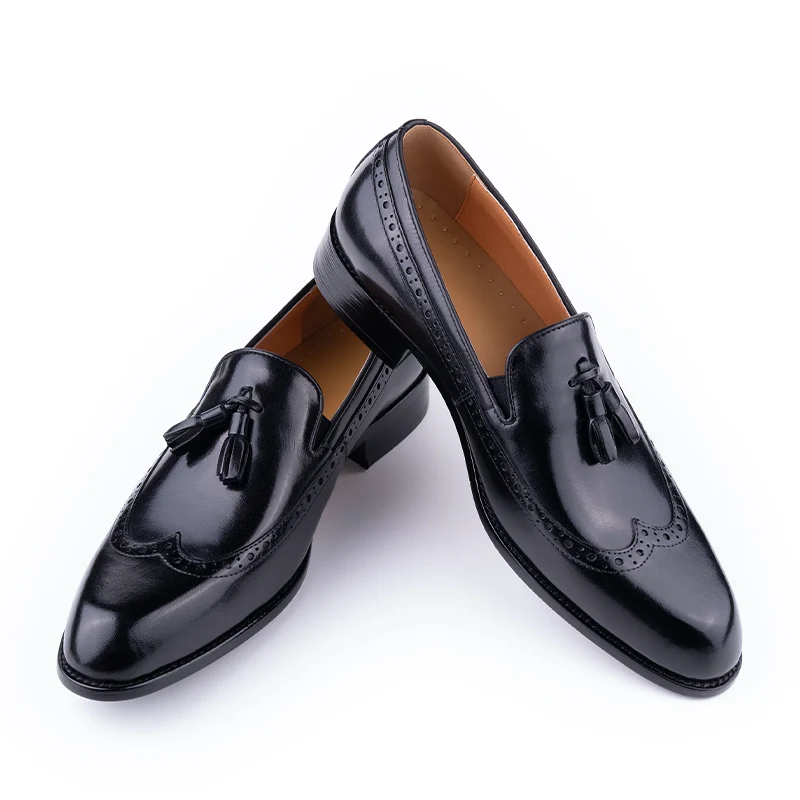 Formele bruiloft, zakelijke heren loafers schoenen