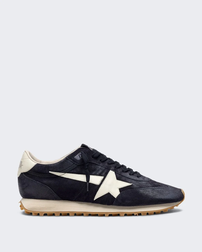Dames Sneakers met vintage finish Blauw