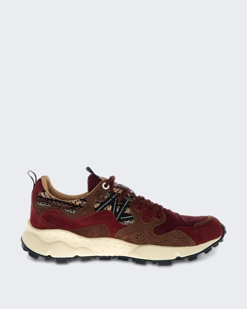 Dames Yamano Lage sneaker met veters Rood
