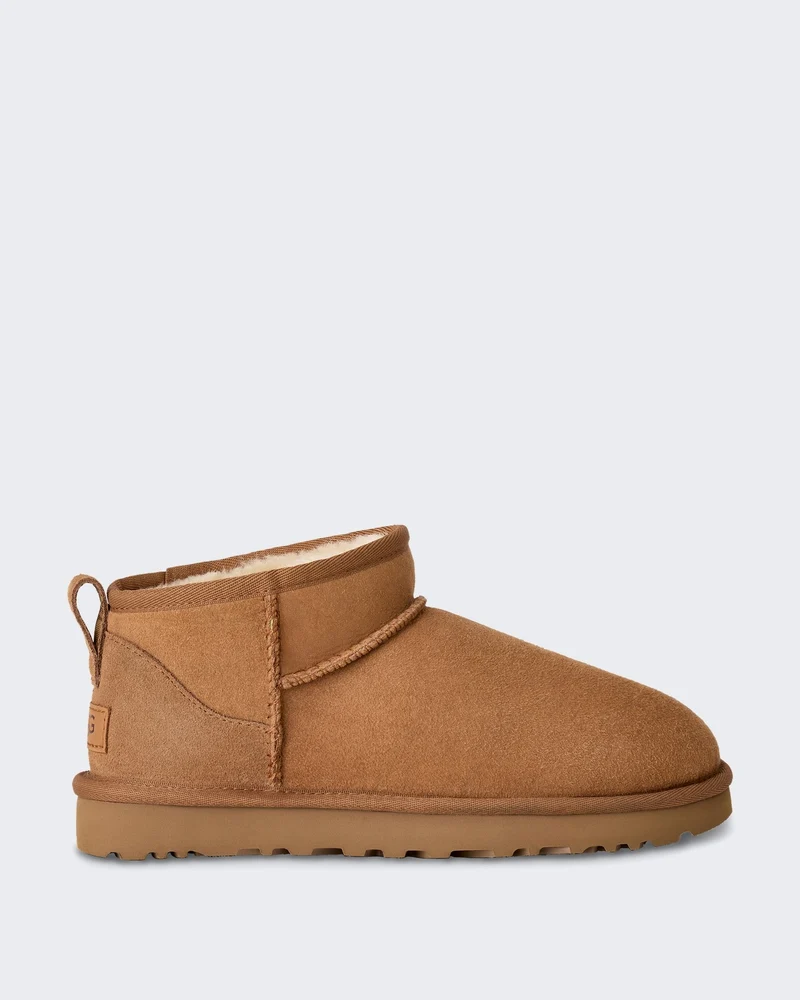 Dames Classic Ultra Mini korte laars Beige Chestnut