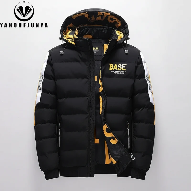 Winterwindjack voor heren met afneembare capuchon - Dikke, warme, casual en modieuze parka