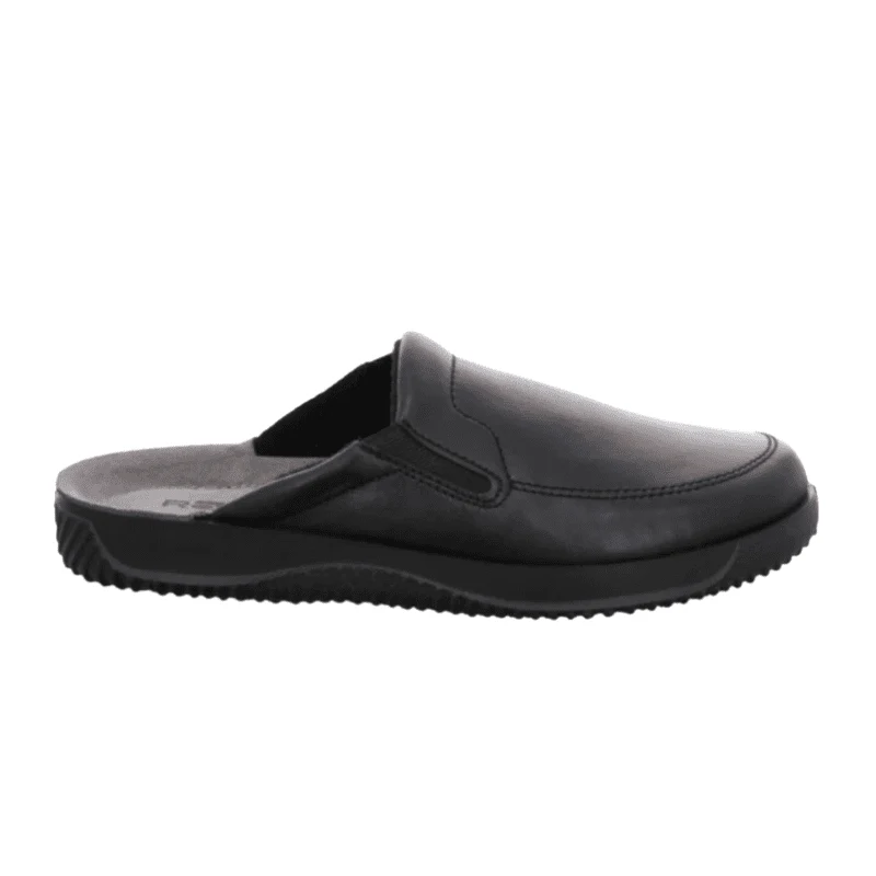 Rohde brede pantoffel/slipper - Zwart