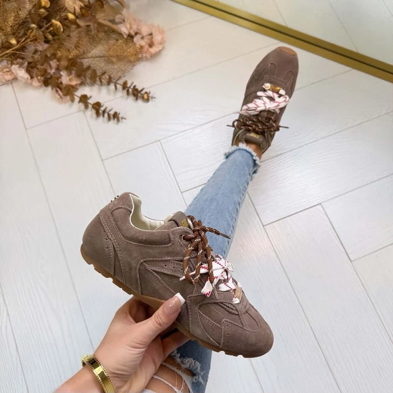 STEVE MADDEN ASIEL SNEAKER 5159 - TAUPE SUEDE