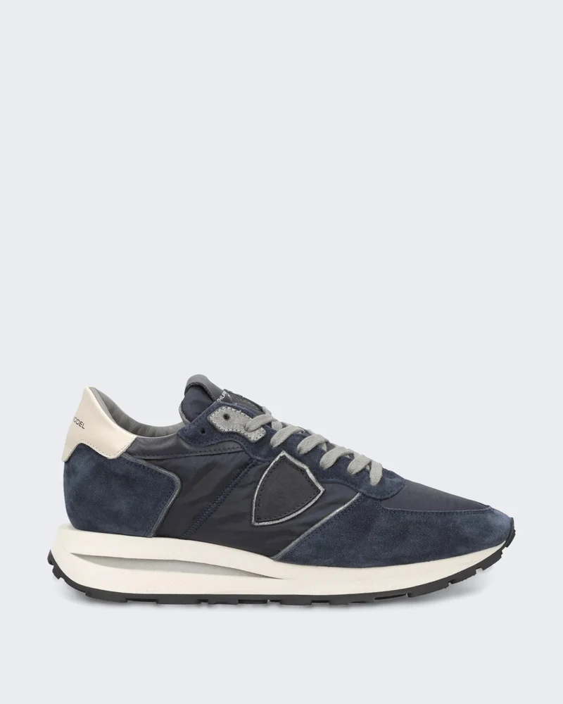 Heren Lage Tropez sneaker met sportief accent Blauw