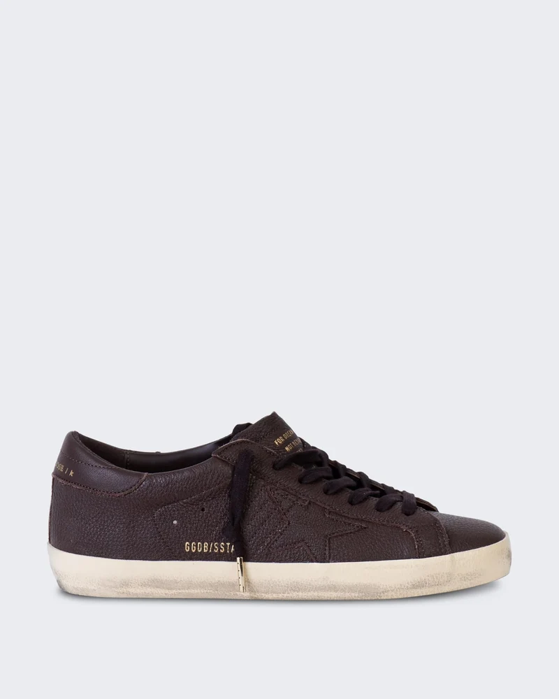 Heren Super-Star Leather Bruin