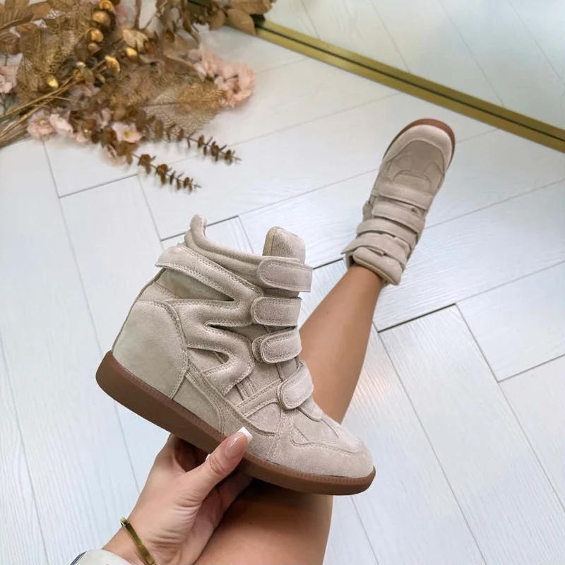 NEW WEDGE BOOT 7108* - BEIGE
