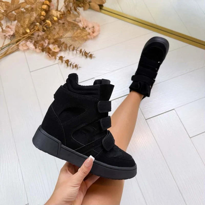 ISA WEDGE BOOT 26012 - BLACK