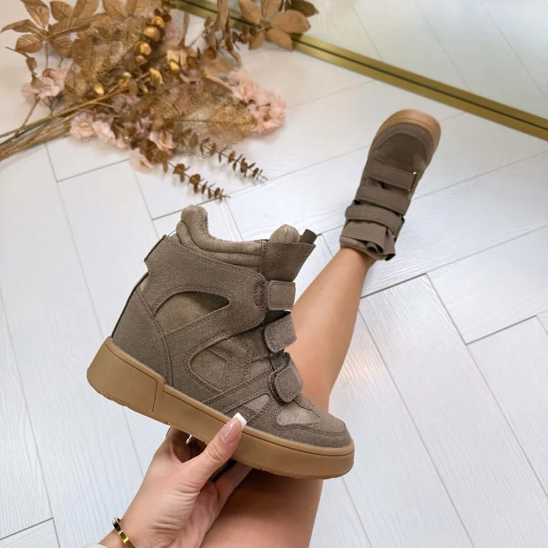 ISA WEDGE BOOT 26012 - KHAKI