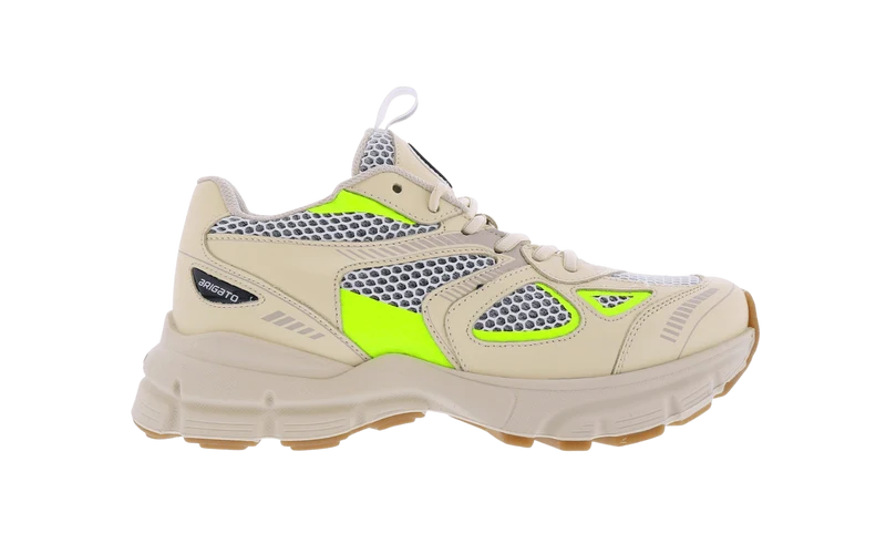 Dames Marathon Runner Beige/FluoGeel