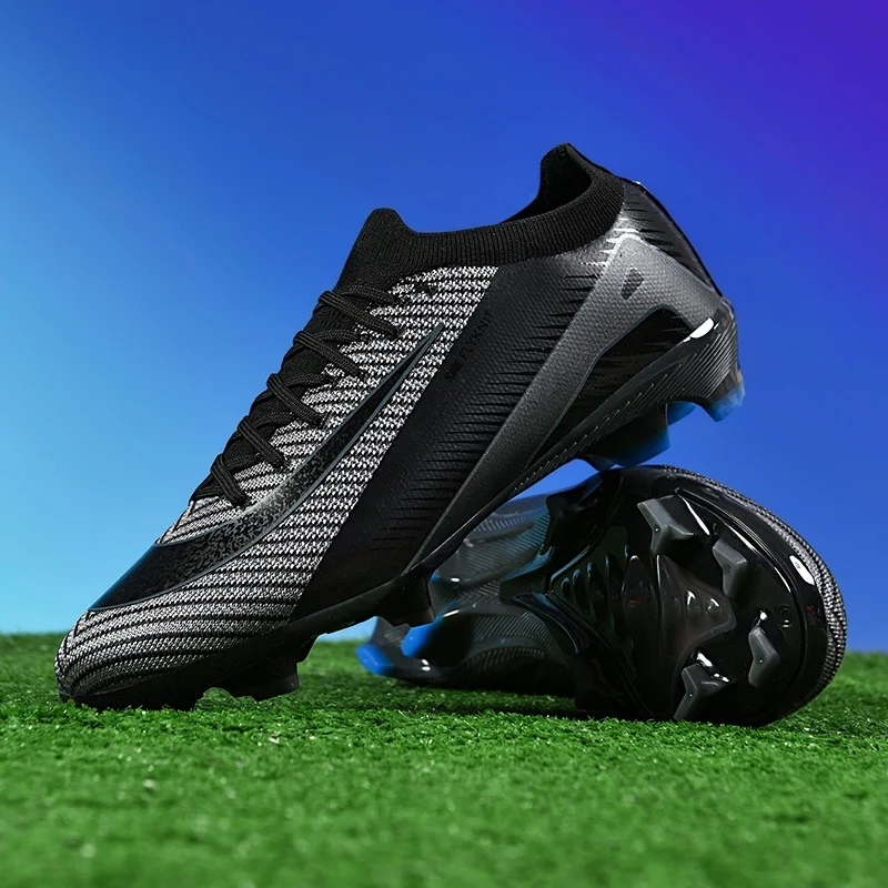 Heren voetbalschoenen met enkelnoppen voor gras.