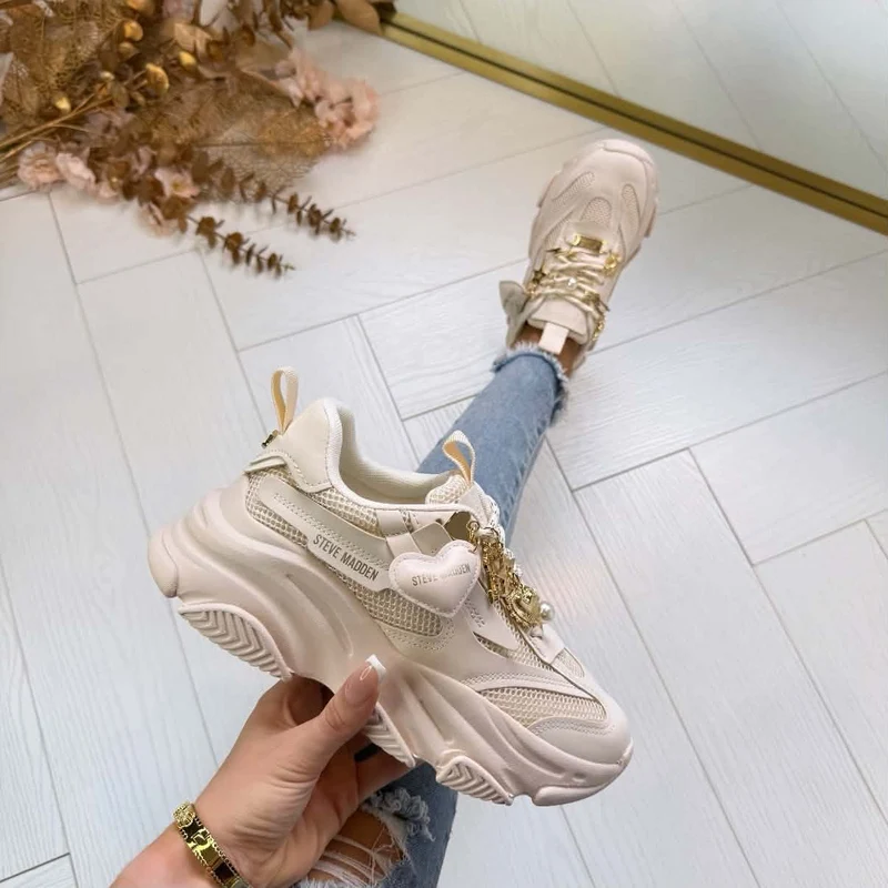 STEVE MADDEN POSSESSION-**HE** SNEAKER 7001/5517 - PEARL
