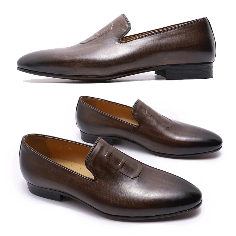 Luxe formele loafers van echt leer