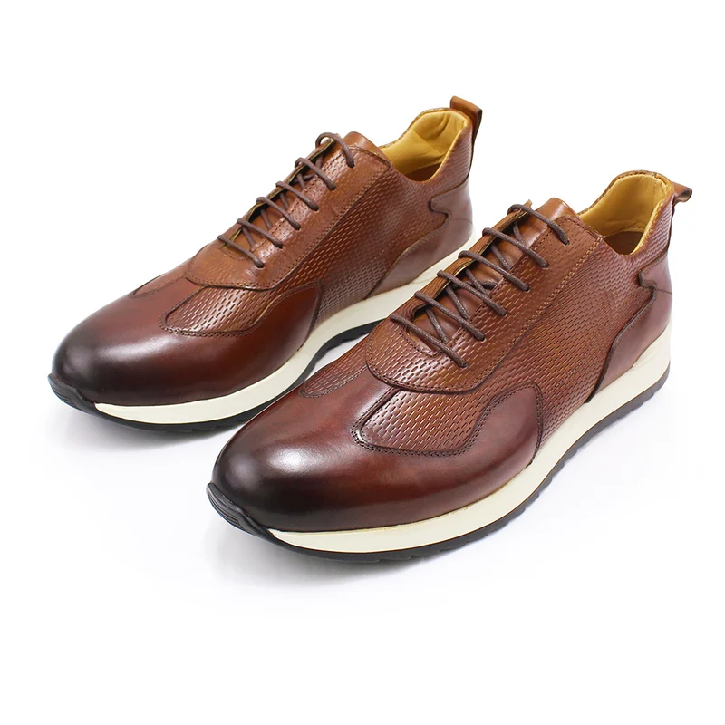 Elegante sneakers met vetersluiting, comfortabele sportschoenen met ademend vermogen