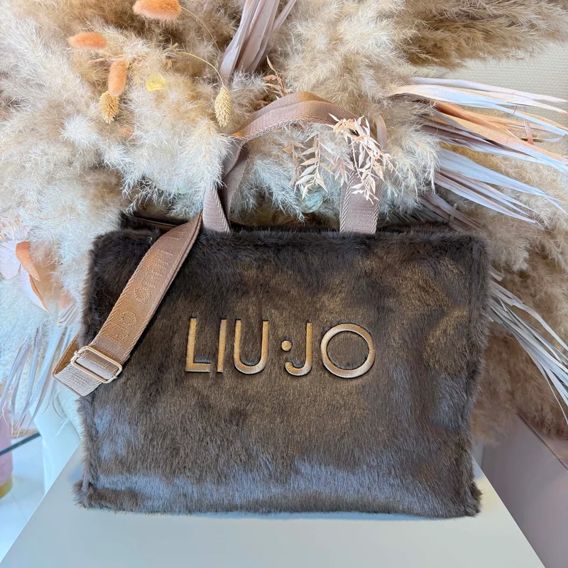 LIU JO FAKE FUR SHOPPING BAG 2F6037/E0218 - T.MORO