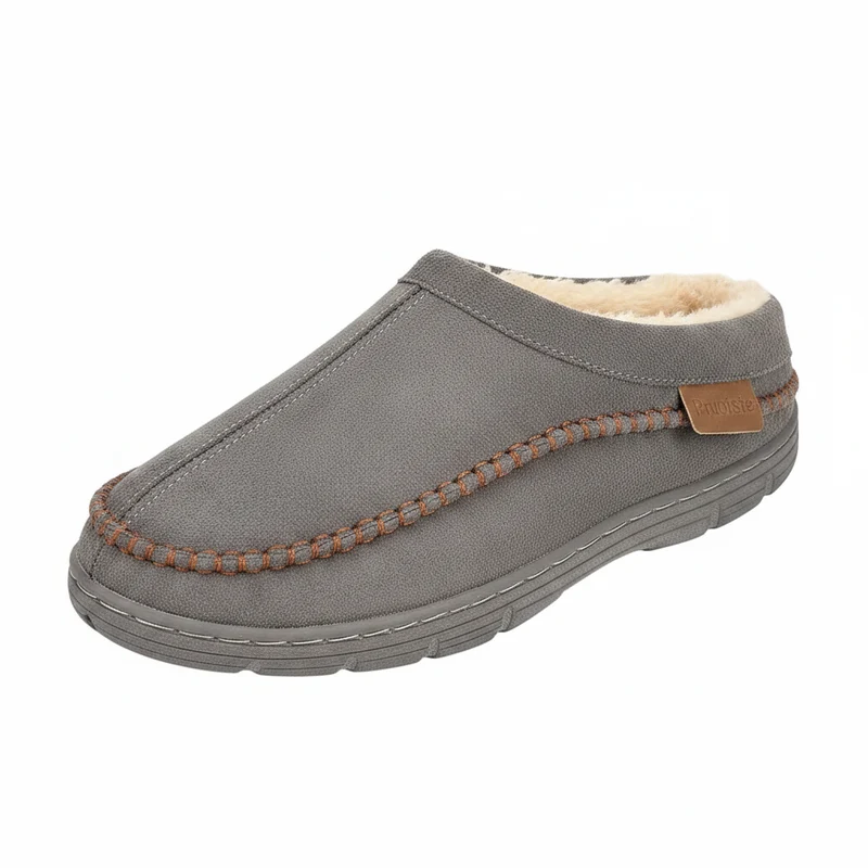 Comfortabele designer pantoffels voor heren van imitatie suède voor ultiem comfort thuis.