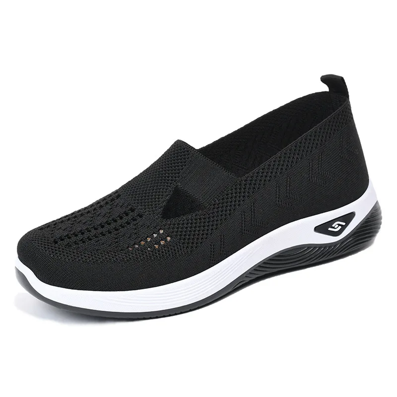 Zomerse casual sneakers van ademend mesh met dikke zool