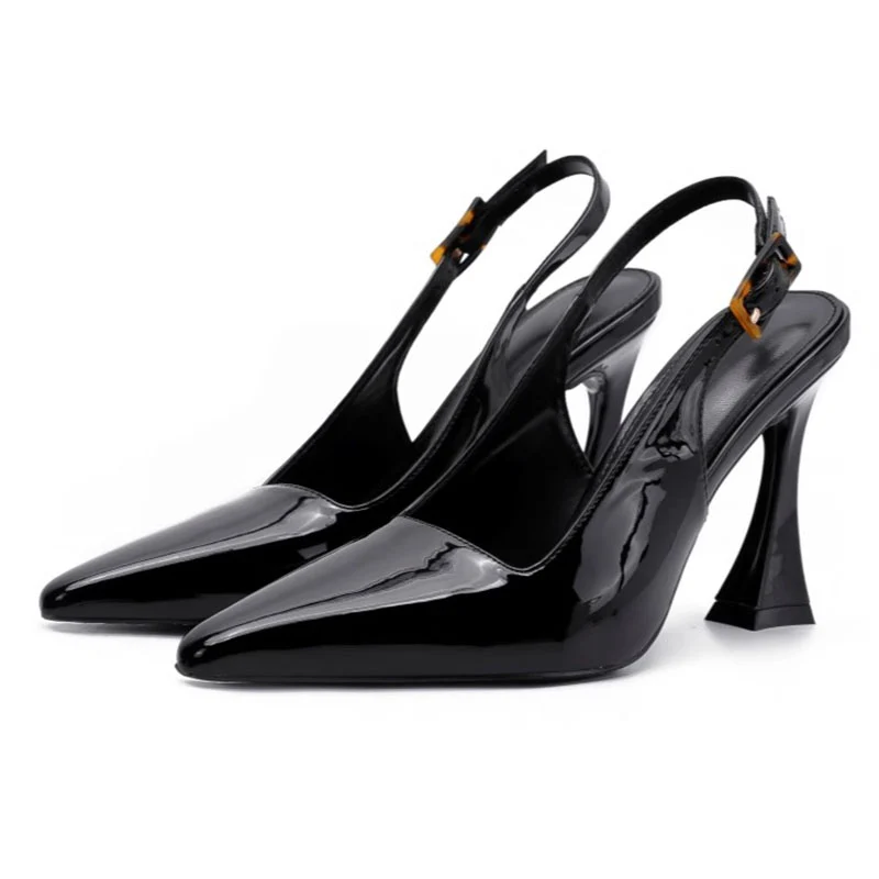 Modieuze pumps met spitse neus voor dames, hak van 8 cm