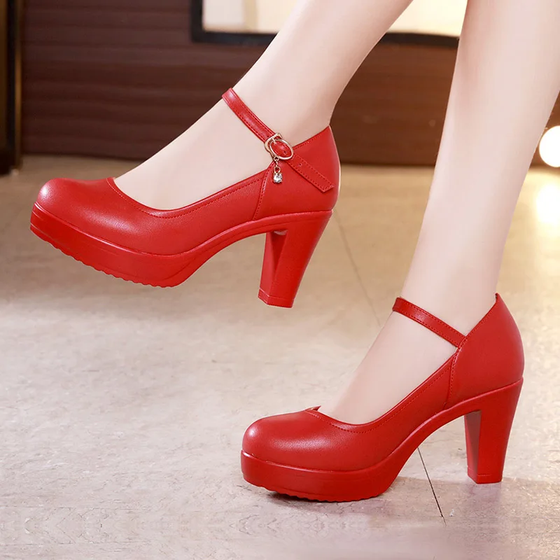 Feestschoenen Bruidsschoenen Platformpumps Blokhakken