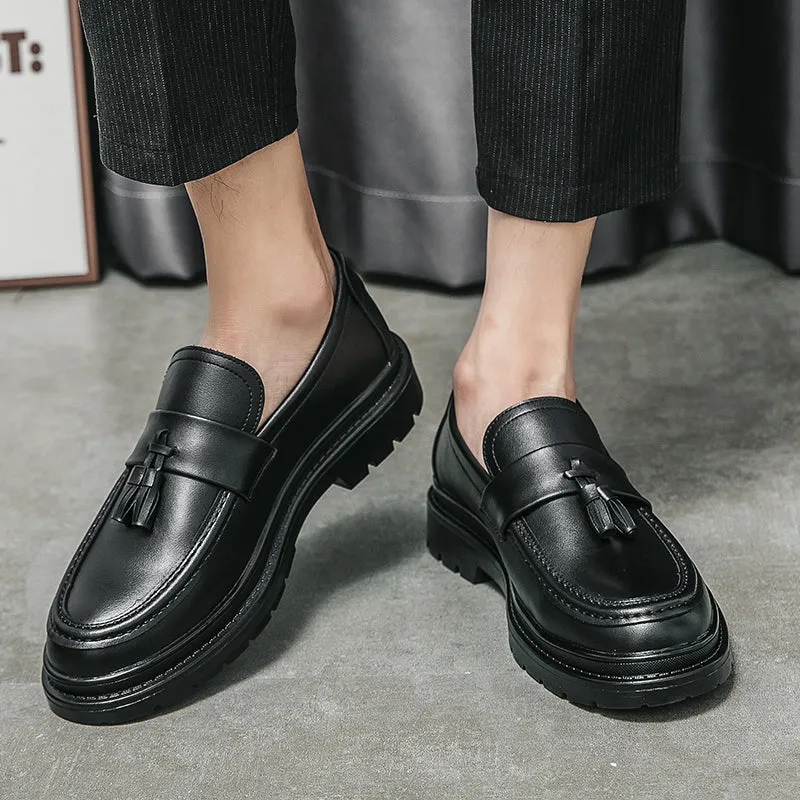 Casual loafers voor heren, instappers, comfortabel platform