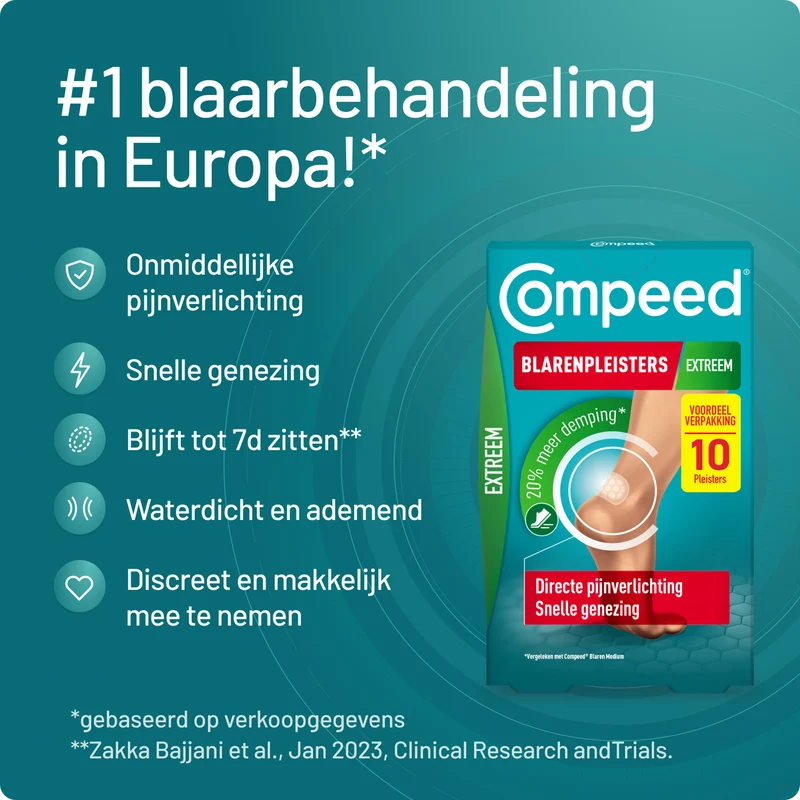 Compeed Blarenpleister extreem medium 10.00 Stuks