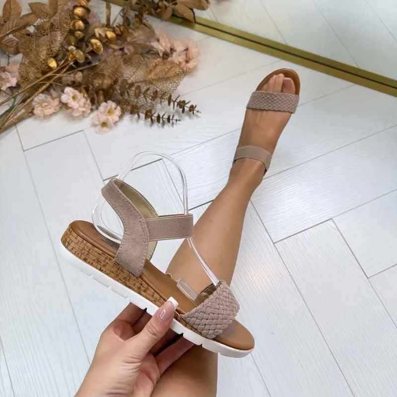 *SALE* ELSA SANDAAL LS386 - KHAKI