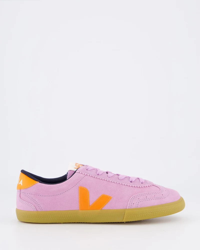Dames Volley Suede Sneaker Roze