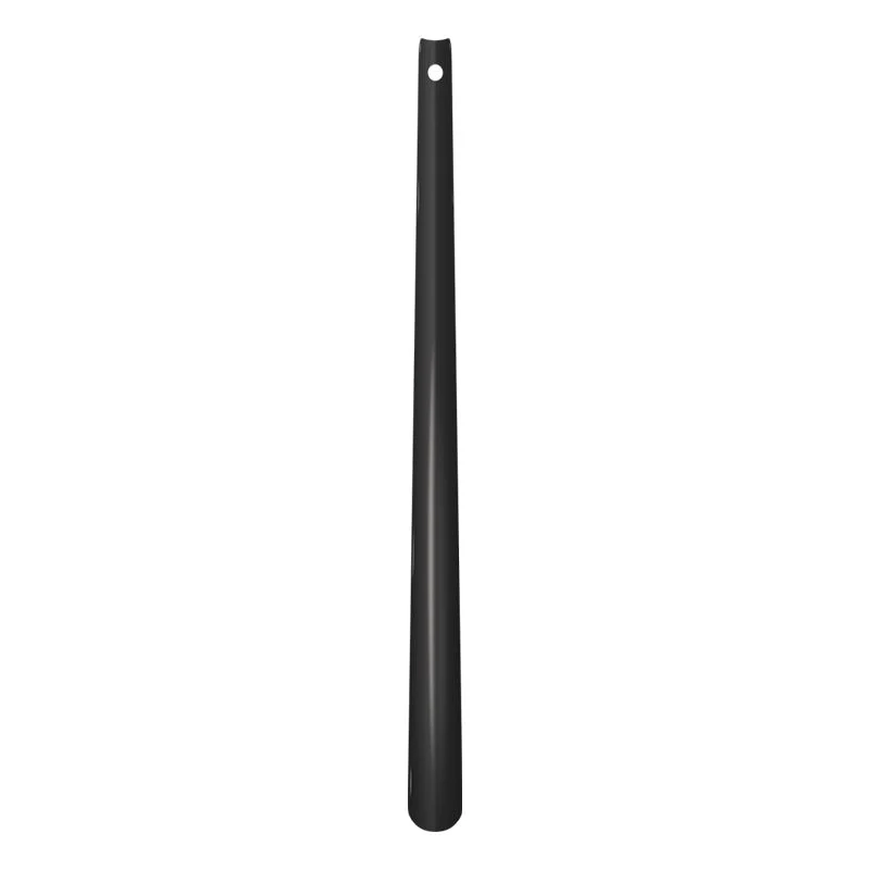 Lang zwart schoenlepel - 80 cm