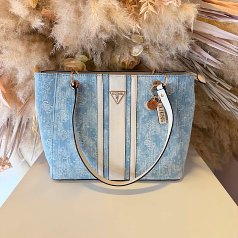 GUESS NOELLE II TOTE BAG DL967225 - DENIM/LOGO