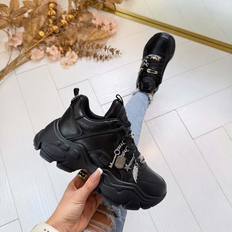 BUFFALO BINARY PUNK 2.0 SNEAKER 16408 - BLACK