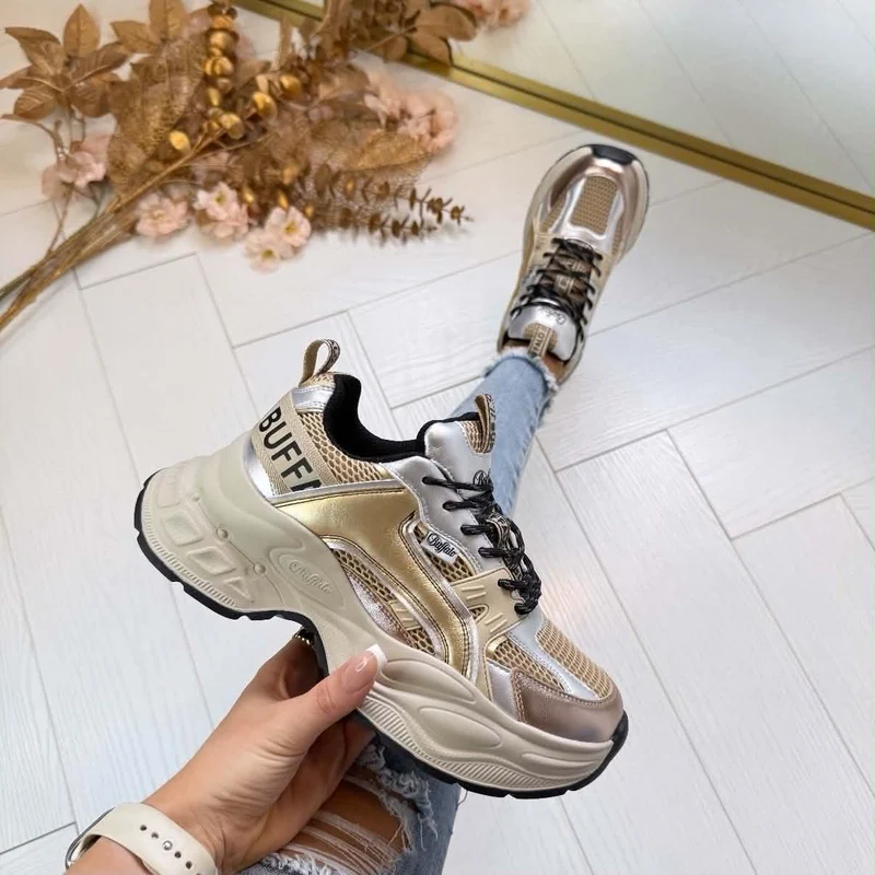 BUFFALO YUNO SNEAKER 16356 - COPPER/SILVER METALLIC
