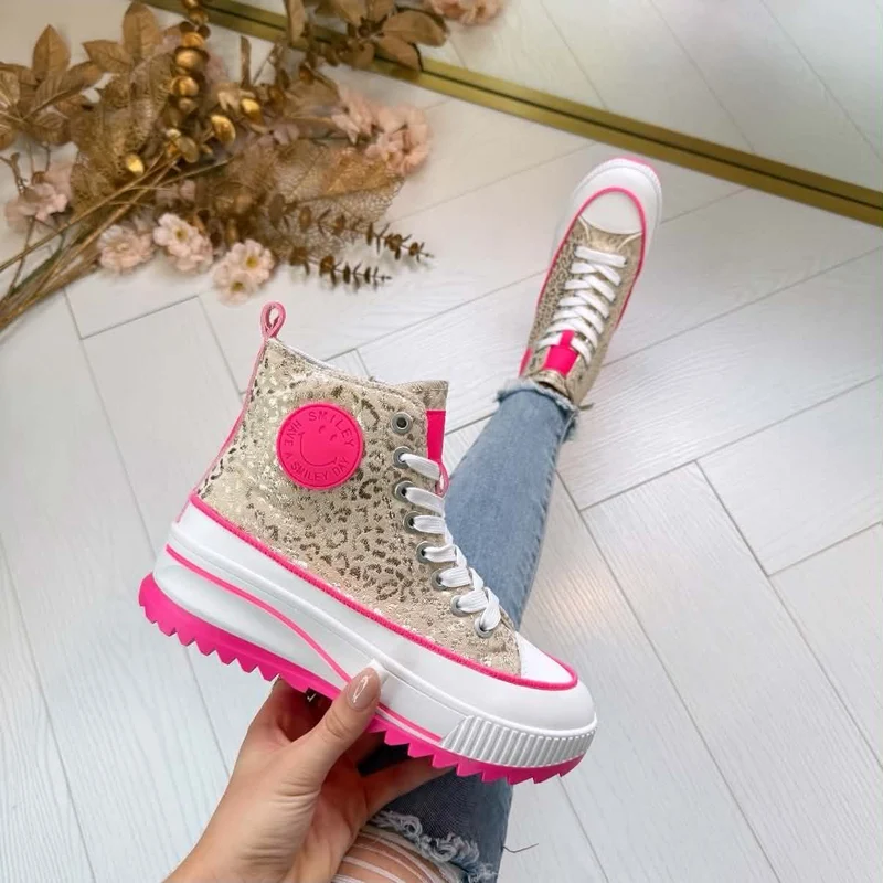 ACTIE* PLATEAU DETAIL SNEAKER LS-680 - BEIGE