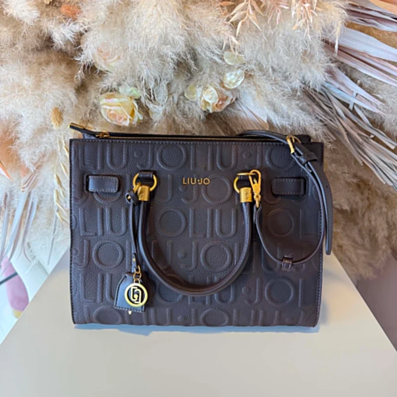 LIU JO MANH SHOPPING BAG AF6086/E1139 - DEEP BROWN