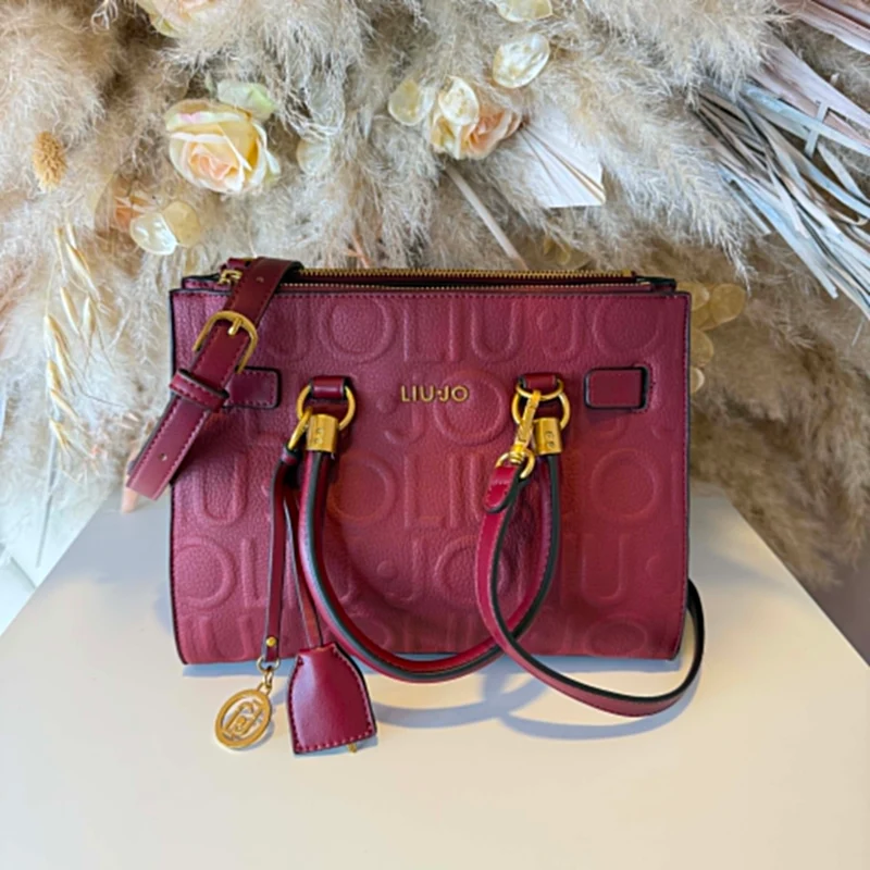 LIU JO MANH BOSTON BAG AF6069/E1139 - DEEP BORDEAUX