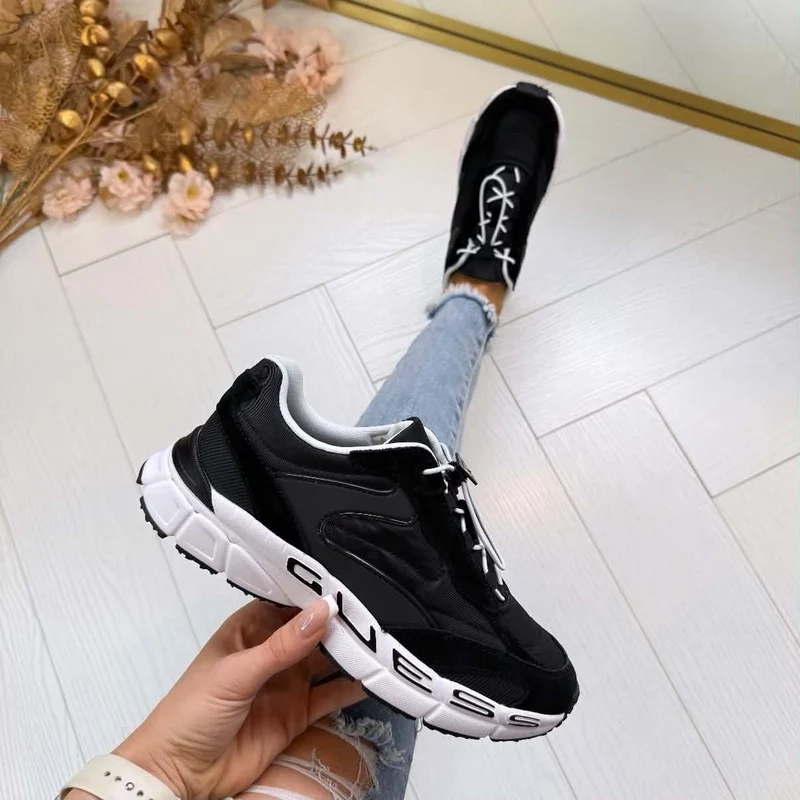 GUESS SPORTY SNEAKER FLTBRZLEA12 - BLACK