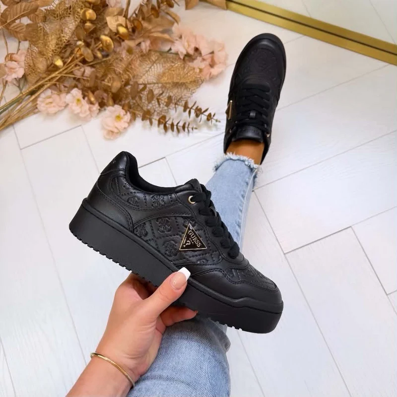 GUESS ALLOVER LOGO SNEAKER FLJMI6FAL12 - BLKBL